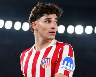 Julián Alvarez in action for Atlético Madrid