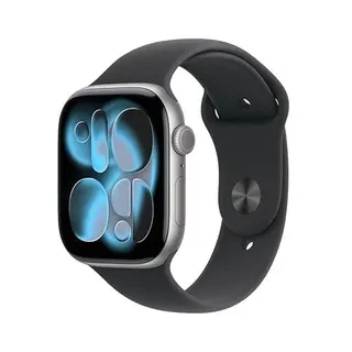 Apple Watch Series 11 46mm GPS Smartwatch (Space Gray, Black Sports Band)
