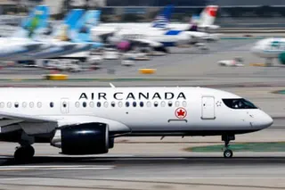 a plane on a runway