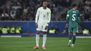 Kylian Mbappe dejected
