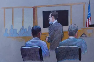 a sketch of three men