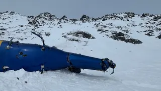 Photo from the crash site near Knik Glacier.