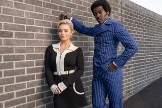 The Fifteenth Doctor and his companion Ruby Sunday in killer 60s fits in the new season of Doctor Who