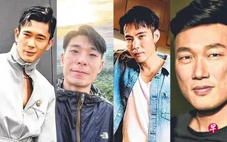 （左起）黄俊雄、杨志龙、黄振隆与赖泰均预测哪一球队最具冠军相。 （取自网络）