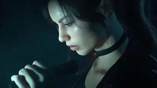 Resident Evil Veronica trailer image showing Claire Redfield in profile.