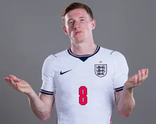 Elliot Anderson poses for a shoot before the World Cup with England