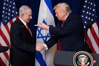 美国和以色列官员说，特朗普（右）和内坦亚胡仍然保持着密切关系，尽管最近几周两人关系有些紧张。 （路透社）