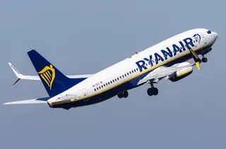 Ryanair Boeing 737-800 Takes Off From Eindhoven Airport
