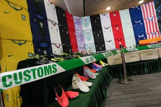About 230,000 counterfeit items  have been seized in the “Clean Sheet” operation. Photo: Jelly Tse