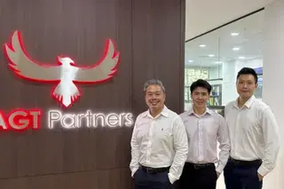 The AGT team includes (from left) director and portfolio manager Avrian Tan; CEO and chief investment officer Gregory See; and director and portfolio manager Tim Kusumo.