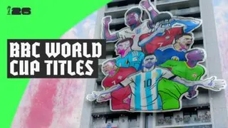 World cup graphic of football icons