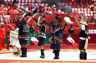 2026年FIFA世界盃加拿大開幕式登場。（路透）