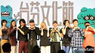 外交部長林佳龍前往文化總會出席「台芬文化節 F:F:F－Formosa : Finland : Fest. 出發記者會」。圖為即將芬蘭演出的樂團。 圖：張良一/攝