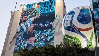 Inter Miami and Argentina star Lionel Messi features in much of the World Cup promotion in the USA