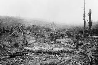 1916年11月，被英军攻占后，皮卡第地区法国村庄博蒙阿梅尔的废墟。