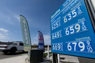 a gas station
