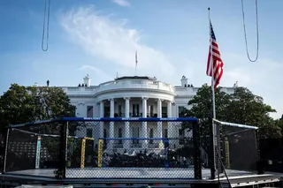 The Octagon seen outside the White House on June 11.