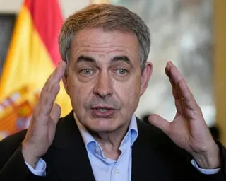 Zapatero close-up talking