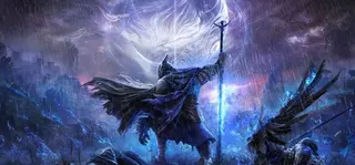 A Wylder in Elden Ring Nightreign stands in the storm while his teammates are dying around him.