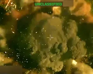 Screengrab of military strike