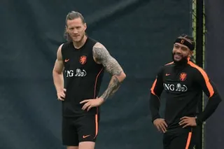Wout Weghorst and Memphis Depay