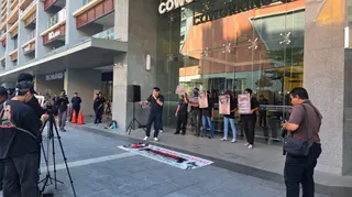 Protesters outside TikTok Malaysia's office have warned of larger demonstrations if the platform continues what they claim are restrictions on content critical of the government. - NSTP/Austin Camoens