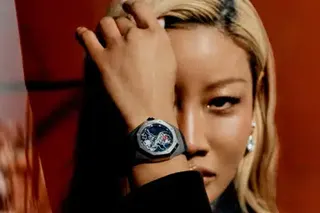 Yoon Ahn, creative director and one-half of Ambush, wears the Audemars Piguet Royal Oak Concept Flying Tourbillon.