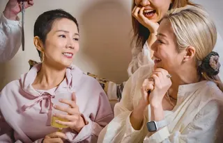 吳文忻（左）邀請好友舉辦「生前追思會」。翻攝IG @nat_ng_nat