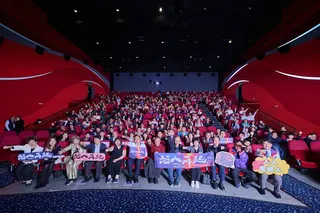 紀錄片《超人再起》導演曲全立勤跑映前、映後與觀眾交流。（美力台灣3D協會提供）
