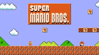 Super Mario Bros NES title screen.