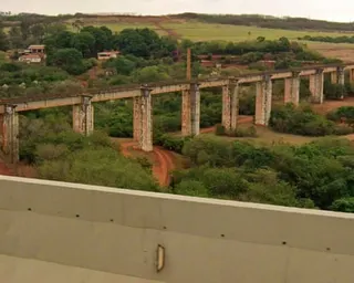 The skeleton bridge in Ponte do Esqueleto, Brazil