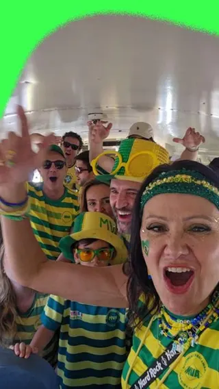 Brazil fans singing