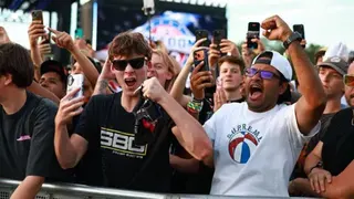 A general view of fans in attendance during the UFC Freedom 250 ceremonial weigh-in at The Ellipse on June 13, 2026 in Washington, DC.