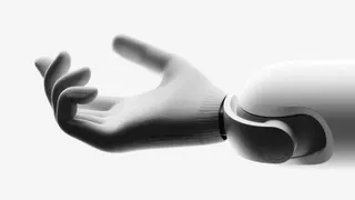 The extended hand of a Genesis AI Eno robot.
