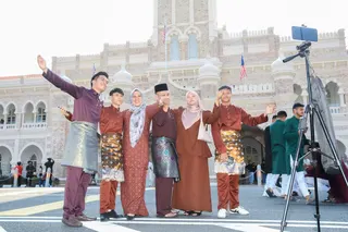 Tourists visit the Sultan Abdul Samad Building at Dataran Merdeka after it is renovated and opened to the public during the first day of Raya Aidilfitri on March 21, 2026. — Picture by Choo Choy May
