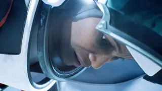 a female astronaut in Aphelion