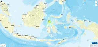 印尼蘇拉威西島16日發生規模6.7地震，震央位於中蘇拉威西省首府帕盧東南方約42...