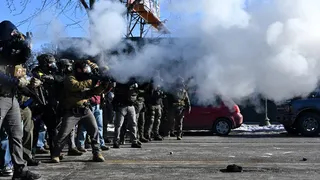 Federal agents firing tear gas at protestors in Minneapolis