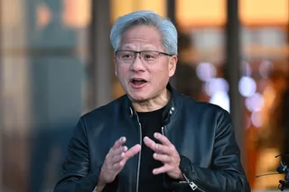 Nvidia CEO Jensen Huang speaks to reporters in Seoul, South Korea, on June 8. Photo: AFP