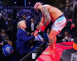 Two men shaking hands