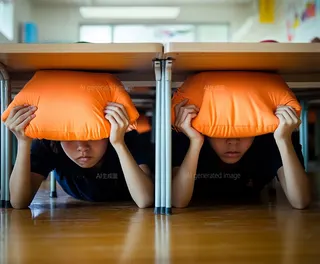 地震示意圖。圖／AI生成