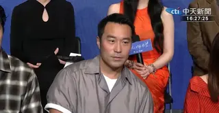 張孝全16日出席愛情輕喜劇《欠妳的那場婚禮》首映會。（圖／中天新聞）
