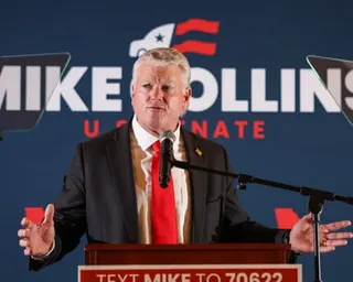 US Senate candidate Mike Collins after winning the Republican nomination.