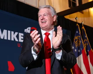 Man claps hands together