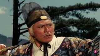 白鹰在《龙门客栈》中饰演拥有盖世功夫的东厂太监曹少钦。 （互联网）