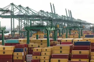 Singapore's total merchandise trade grows 39.7% in May, with both exports and imports increasing.