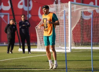 Iran’s Mehdi Torabi during training at Centro Xoloitzcuintle, Tijuana, Mexico, June 16, 2026. — Reuters pic