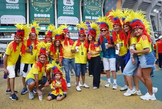 Colombia fans outside the stadium before the Fifa World Cup 2026 Group K match between Uzbekistan and Colombia at Estadio Azteca, Mexico City June 17, 2026. — Reuters pic