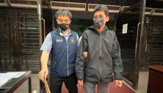 核二廠修配組前課長朱景宏涉貪遭檢方聲押禁見。(記者胡經周／攝影)