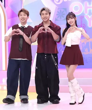 《歐耶一級棒》主持群張立東、歐漢聲、林襄亮麗出席開播記者會。（陳俊吉攝）